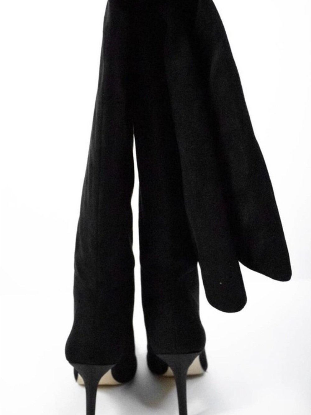 Good American Black Suede
Slouchy Over The Knee Boots 7.5
Thigh High Heeled - Picture 8 of 10